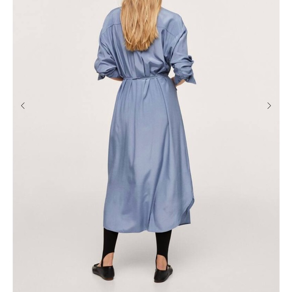 Mango wrapped Satin Dress - Picture 2 of 8